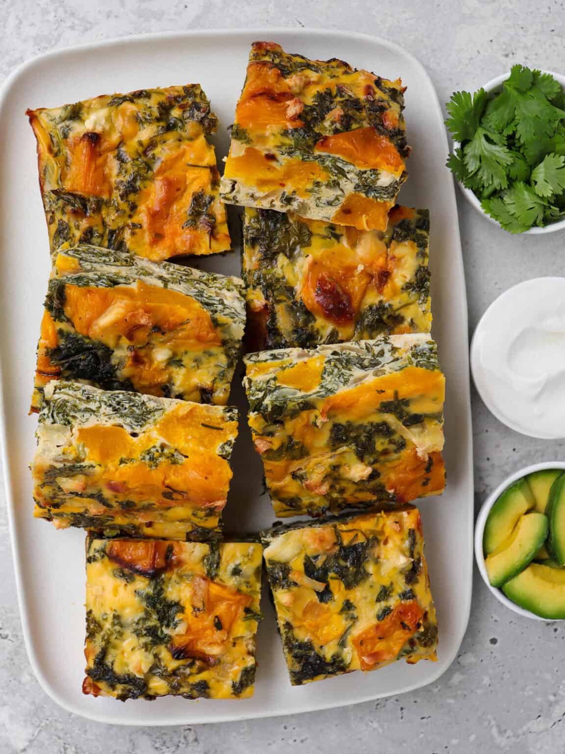 Kale, Pumpkin and feta Frittata Goodness Avenue