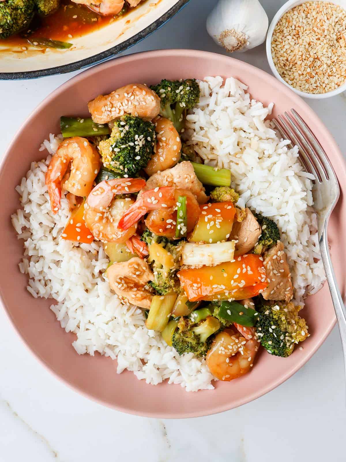 Chicken & Shrimp Stir Fry - Goodness Avenue