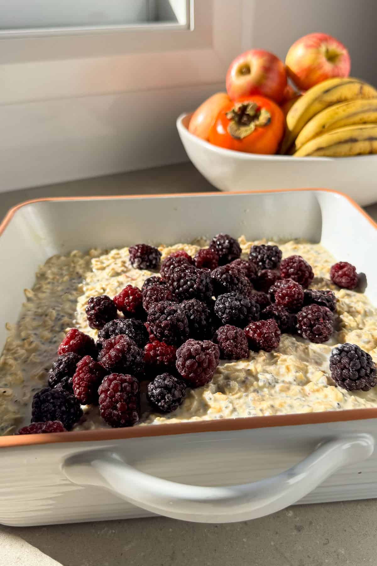 Blackberries added on top.
